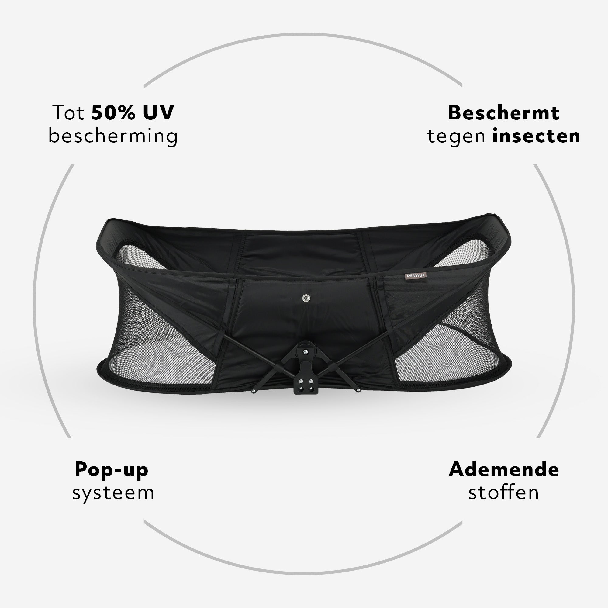 Infant Deluxe BabyBox Campingbedje - Zwart