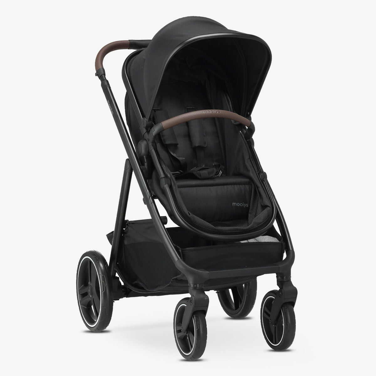 Mooiys Luca Kinderwagen 3in1 - Multi functionele Kinderwagen - inclusief autostoel - Zwart