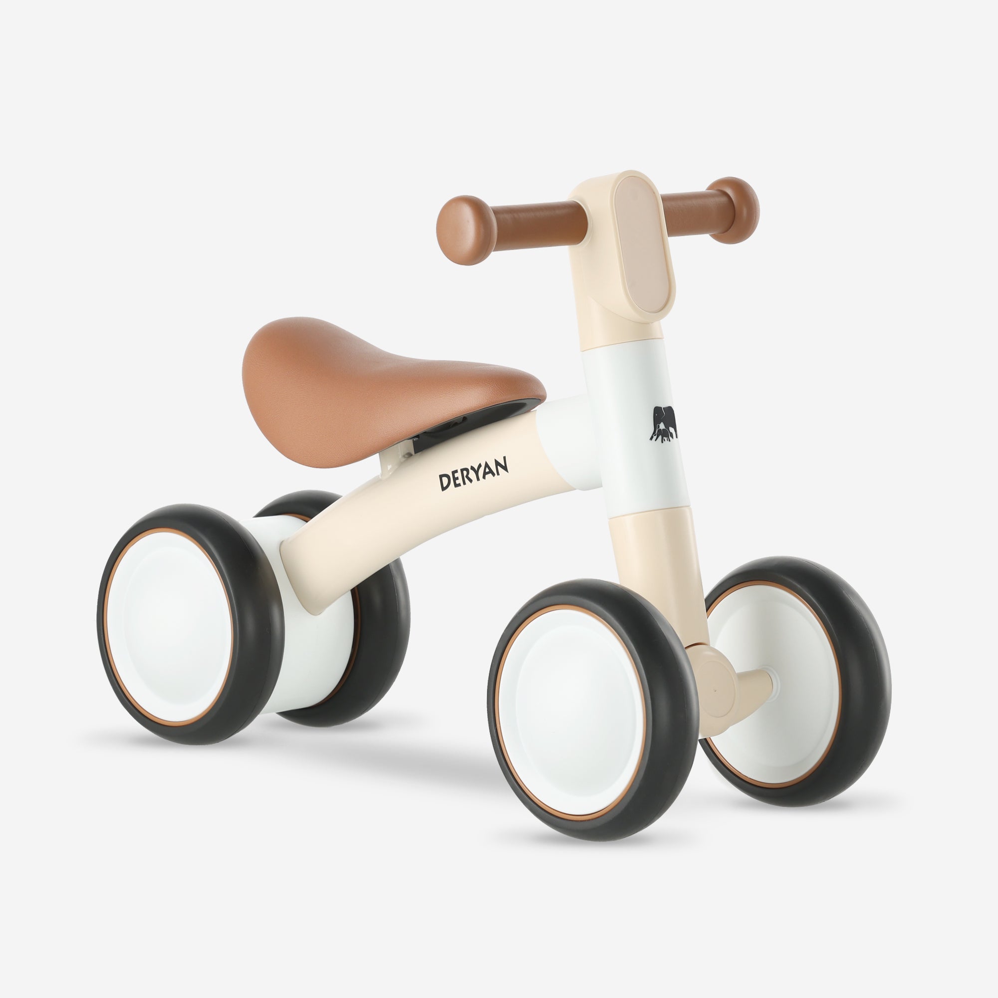 Milo loopfiets Cream voor kinderen vanaf 1 jaar compact lichtgewicht ontwerp stimuleert balans