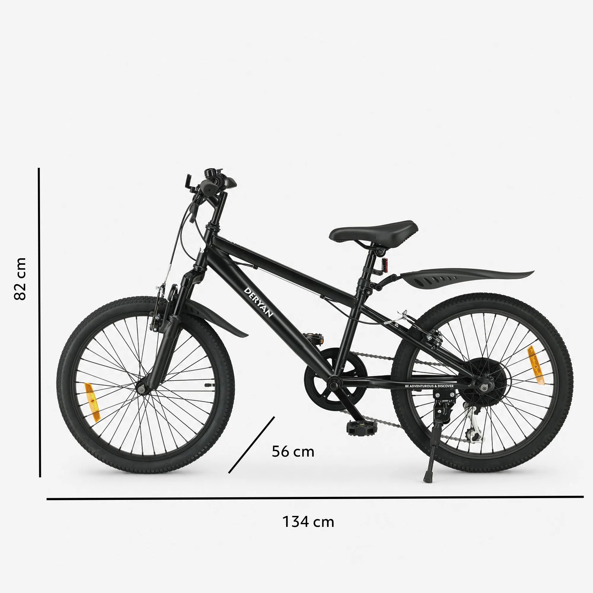 Kinder Mountainbike 20 Inch - Zwart