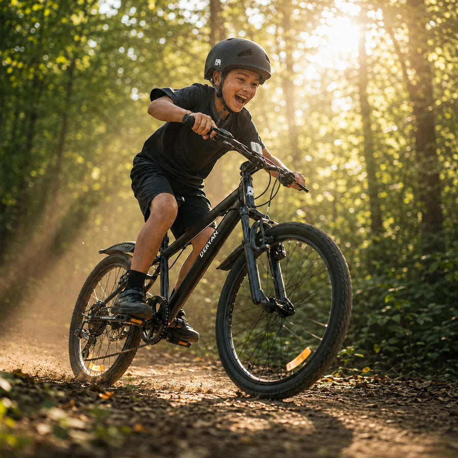 Kinder Mountainbike 20 Inch - Zwart