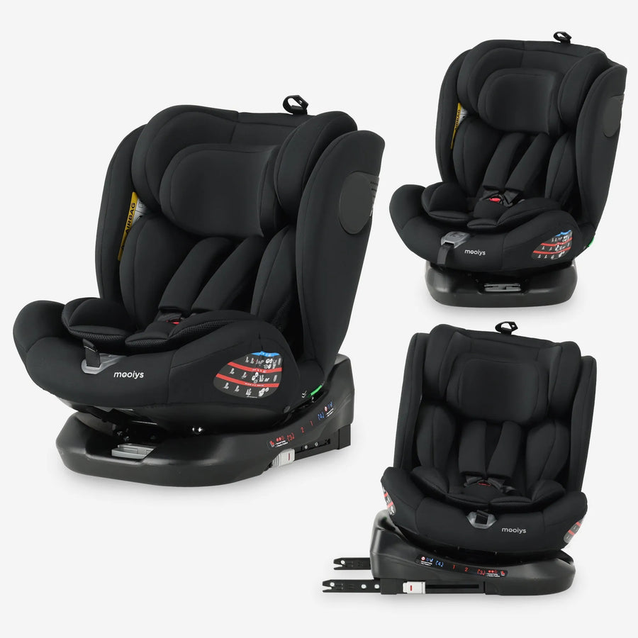 Kaya Luxe Autostoel I-Size - 360° Draaibaar - Isofix - Zwart