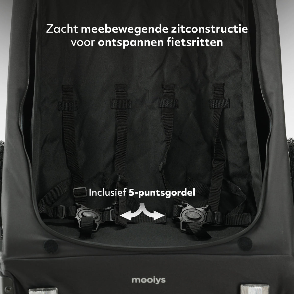 Luxe Fietskar 2 persoons - Zwart