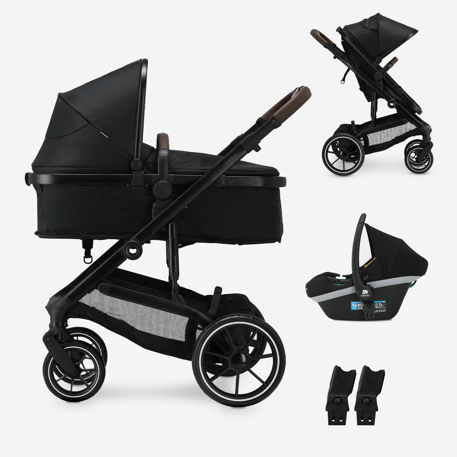 Noa 3-in-1 Kinderwagen Zwart