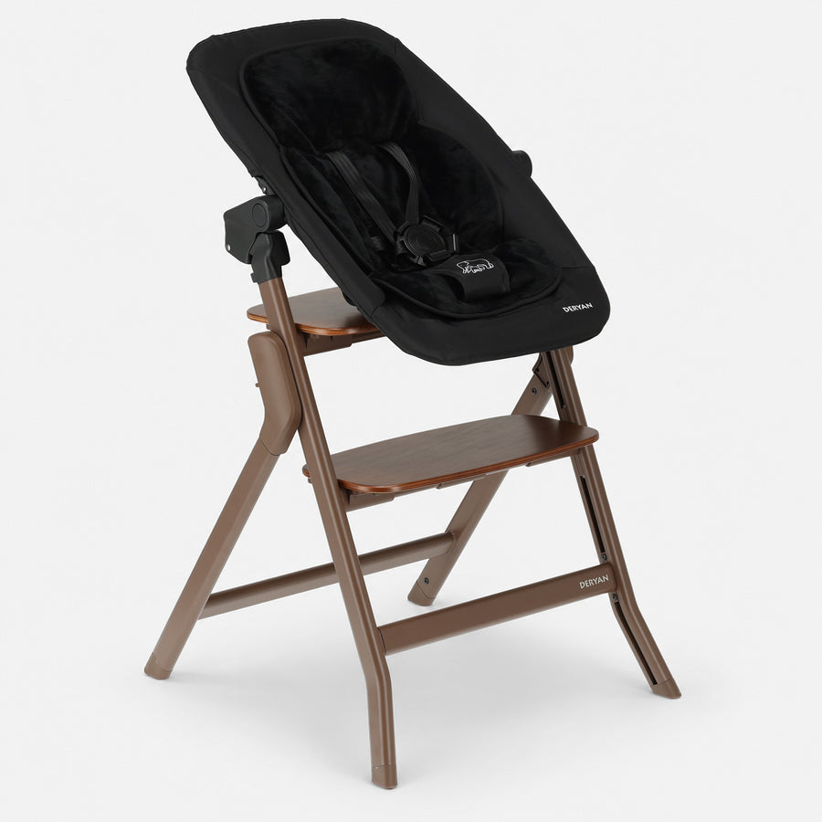 Oak Luxe Kinderstoel met Bouncer - Donkerbruin
