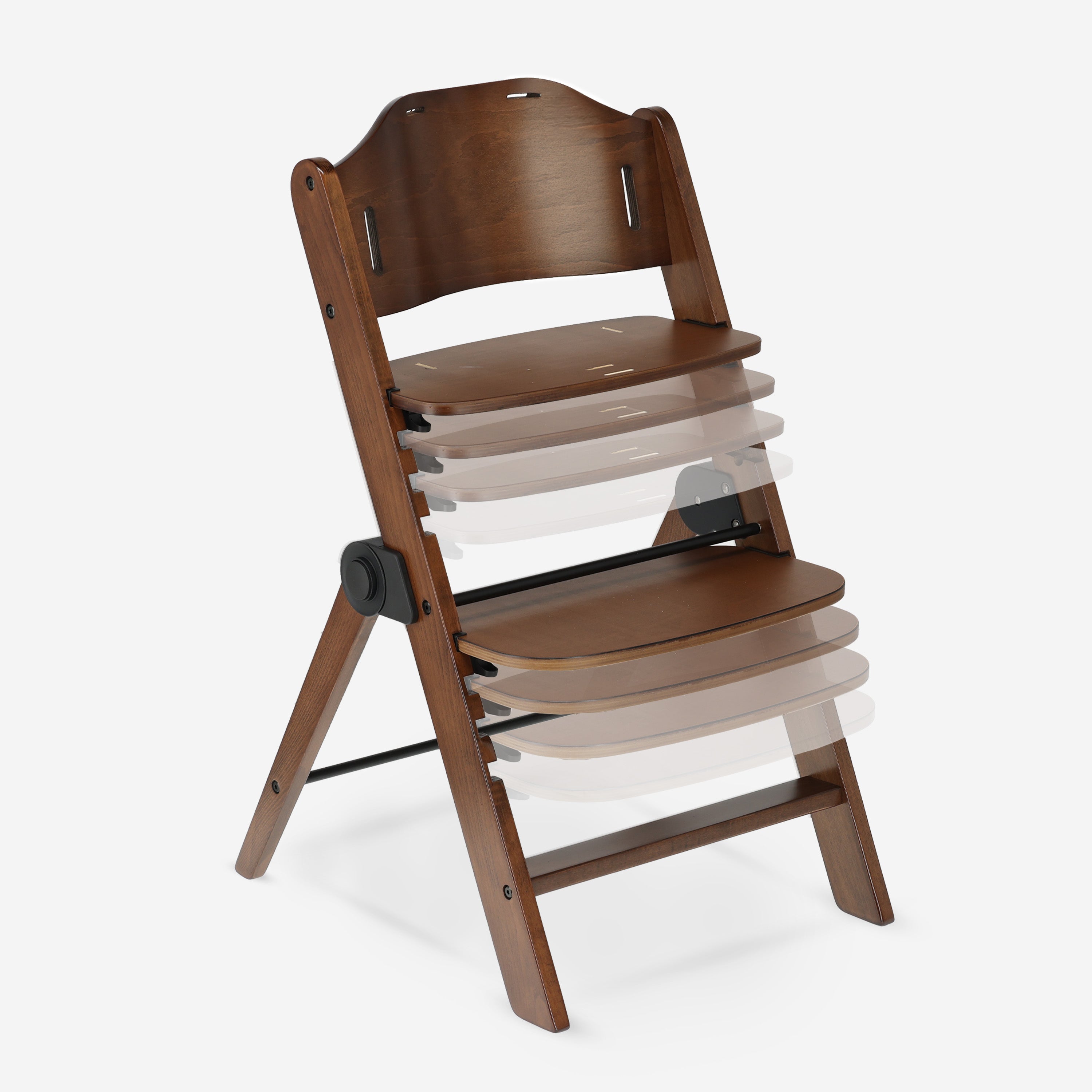 Odin Luxe Houten Meegroeistoel Kinderstoel - Inclusief Eetblad - Verstelbare Kinderstoel - Warm Brown