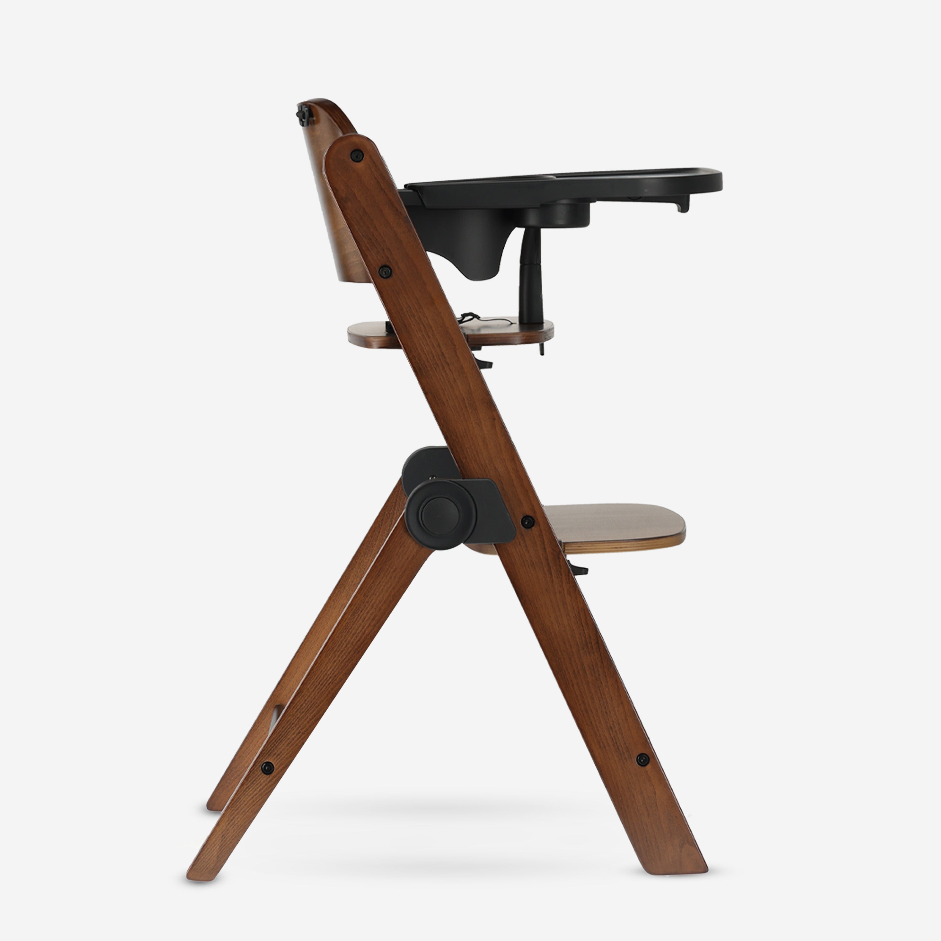 Odin Luxe Houten Meegroeistoel Kinderstoel - Inclusief Eetblad - Verstelbare Kinderstoel - Warm Brown