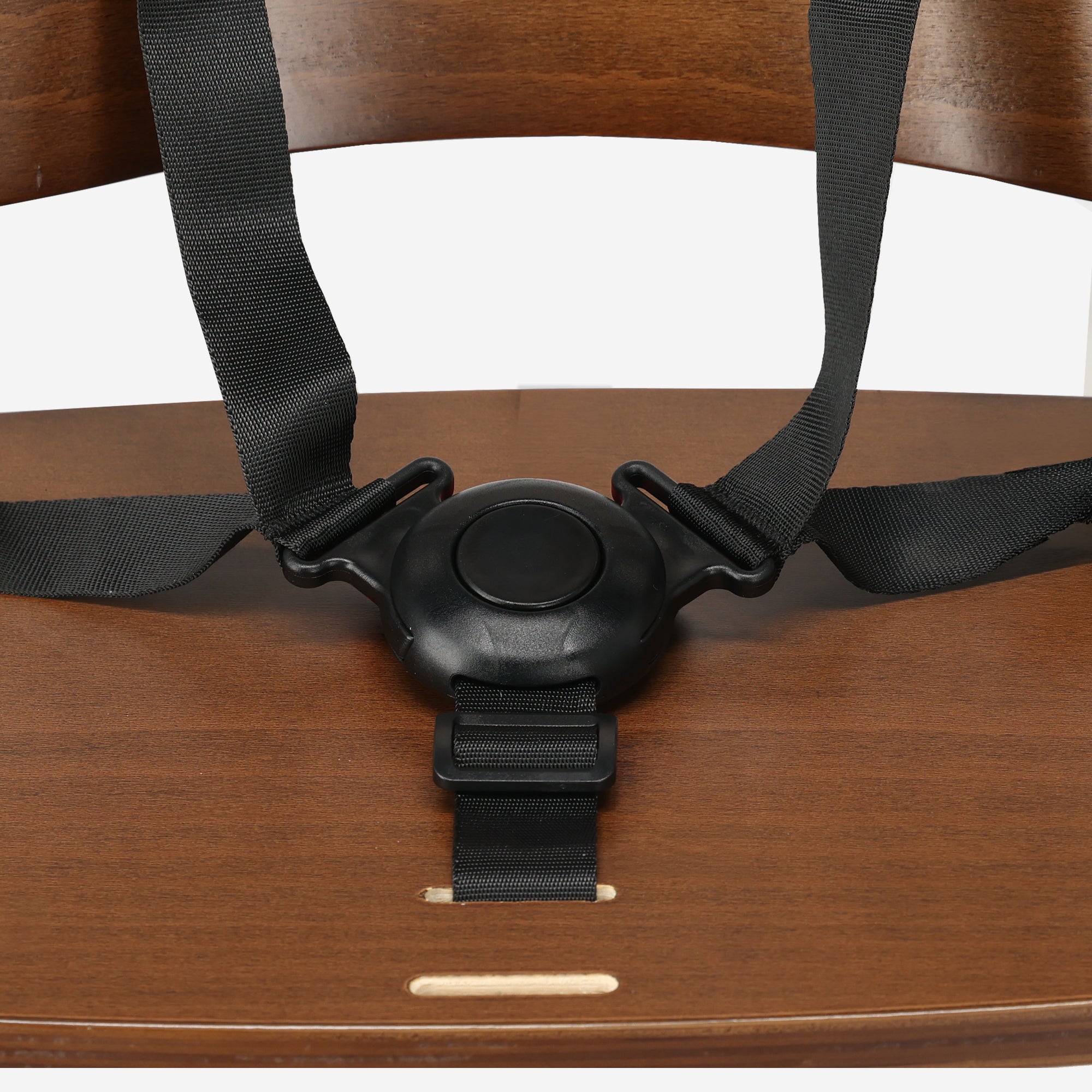 Odin Luxe Houten Meegroeistoel Kinderstoel met Bouncer - Inclusief Eetblad - Verstelbare Kinderstoel - Warm Brown /Zwart