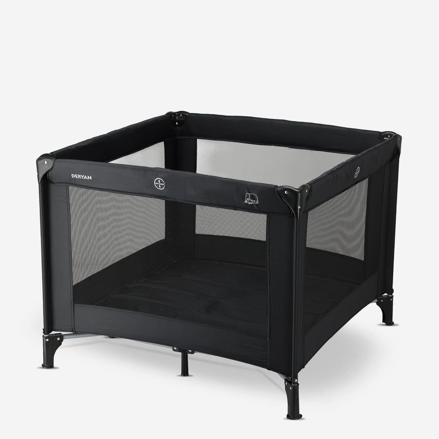 Inklapbare Kinderbox 100x100 cm - Zwart