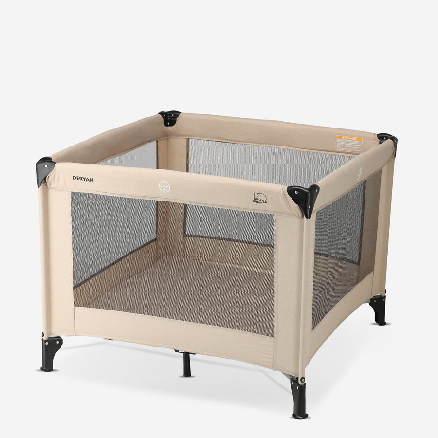 Inklapbare Kinderbox 100x100 cm - Nougat