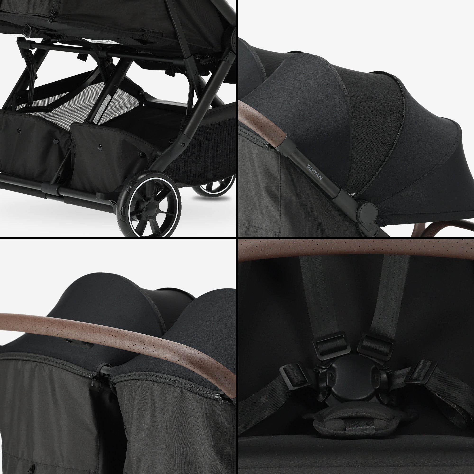 Rolo DuoBuggy X2 Zwart V2