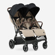 Rolo Duobuggy X2 XL Nougat met twee zitplaatsen en extra grote achterwielen