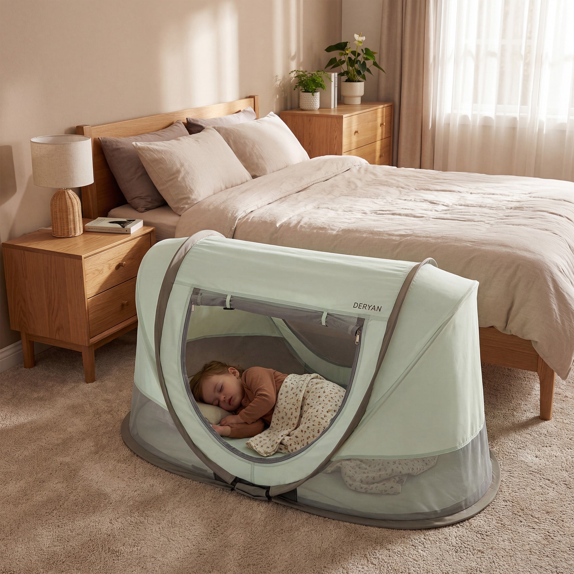 Scott baby tent pop up campingbedje - Green