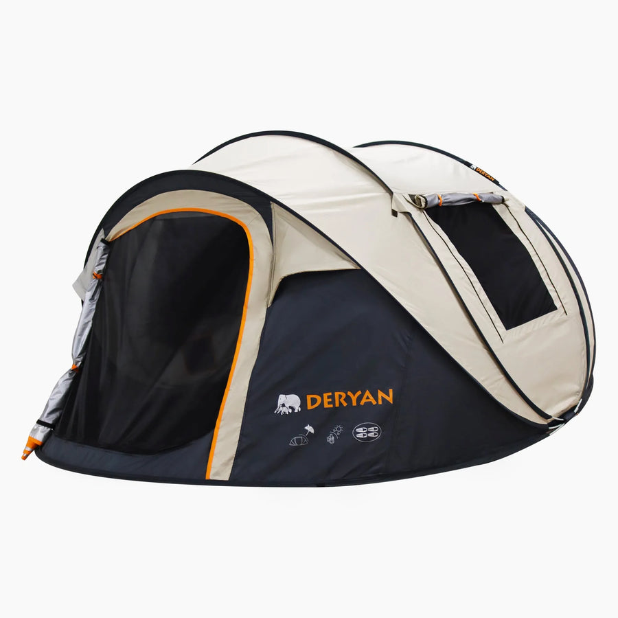 Luxe Pop Up Tent - 5000MM waterkolom - Beige - 4 Persoons