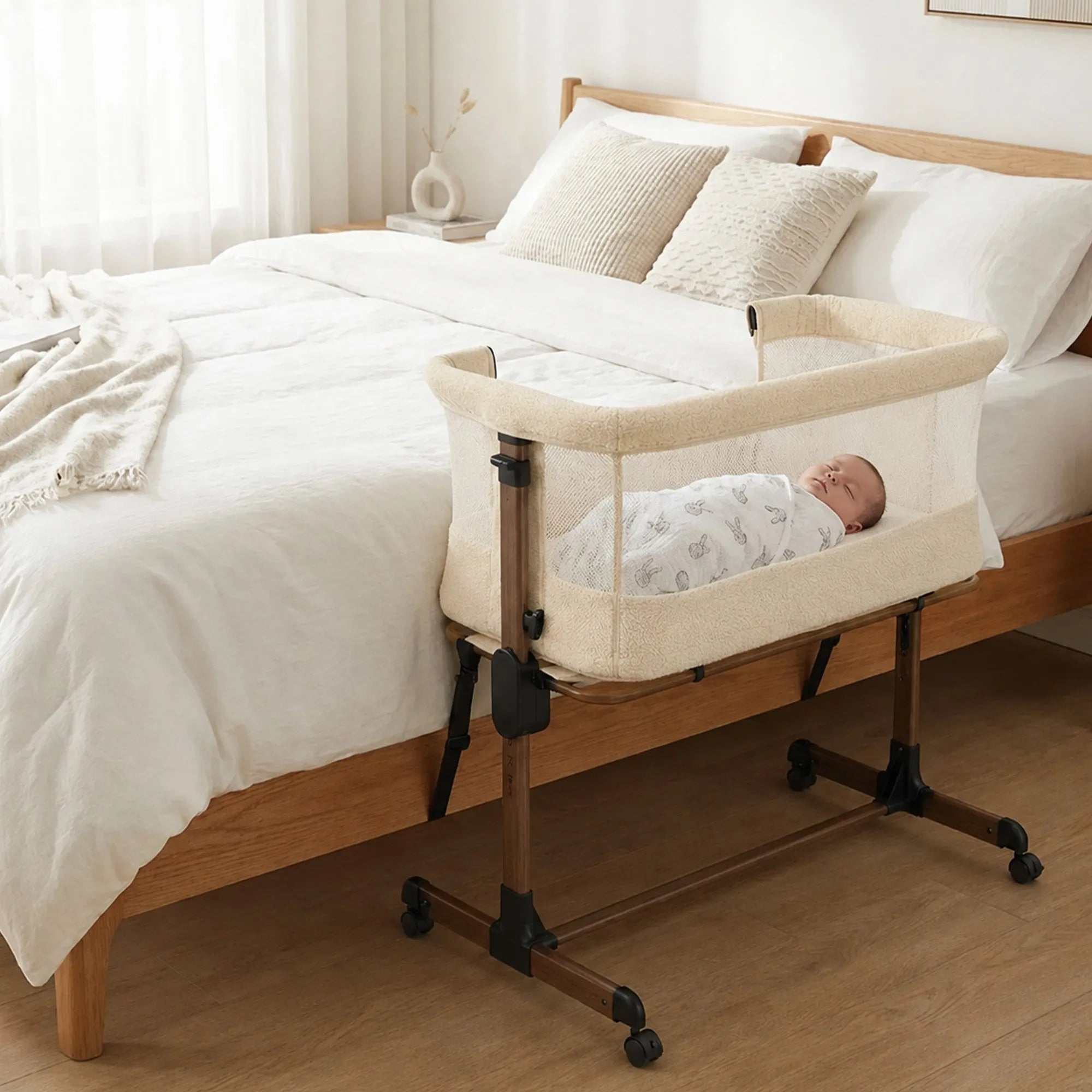 Co-Sleeper Snoozy Wieg - Teddy Nougat