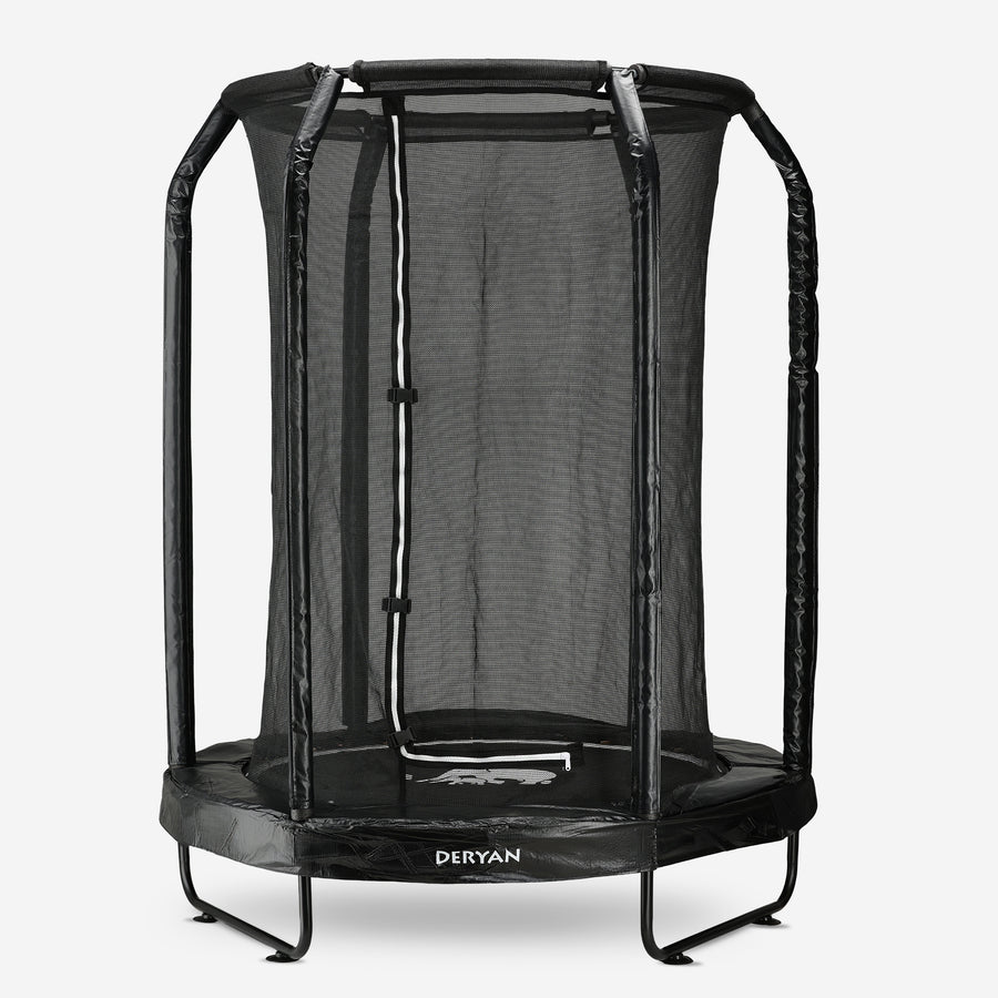 Kindertrampoline 140 cm met Veiligheidsnet - Zwart