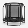 Kindertrampoline 183 cm met Veiligheidsnet en Ladder - Zwart