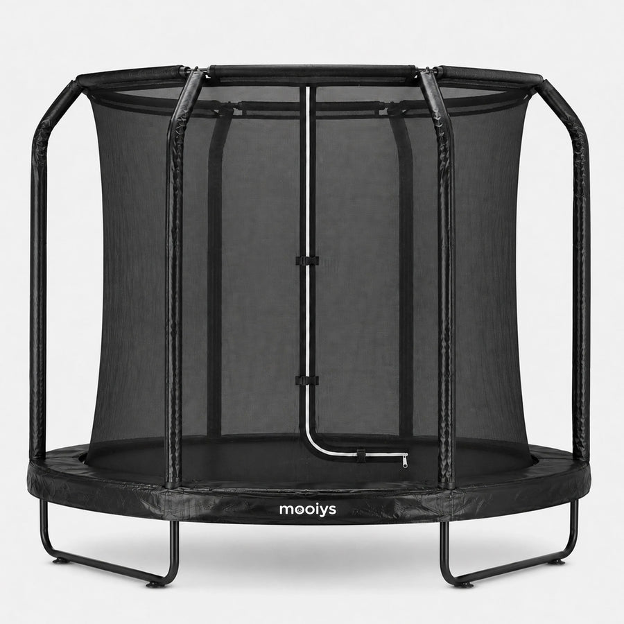 Kindertrampoline 305 cm met Veiligheidsnet en Ladder - Zwart
