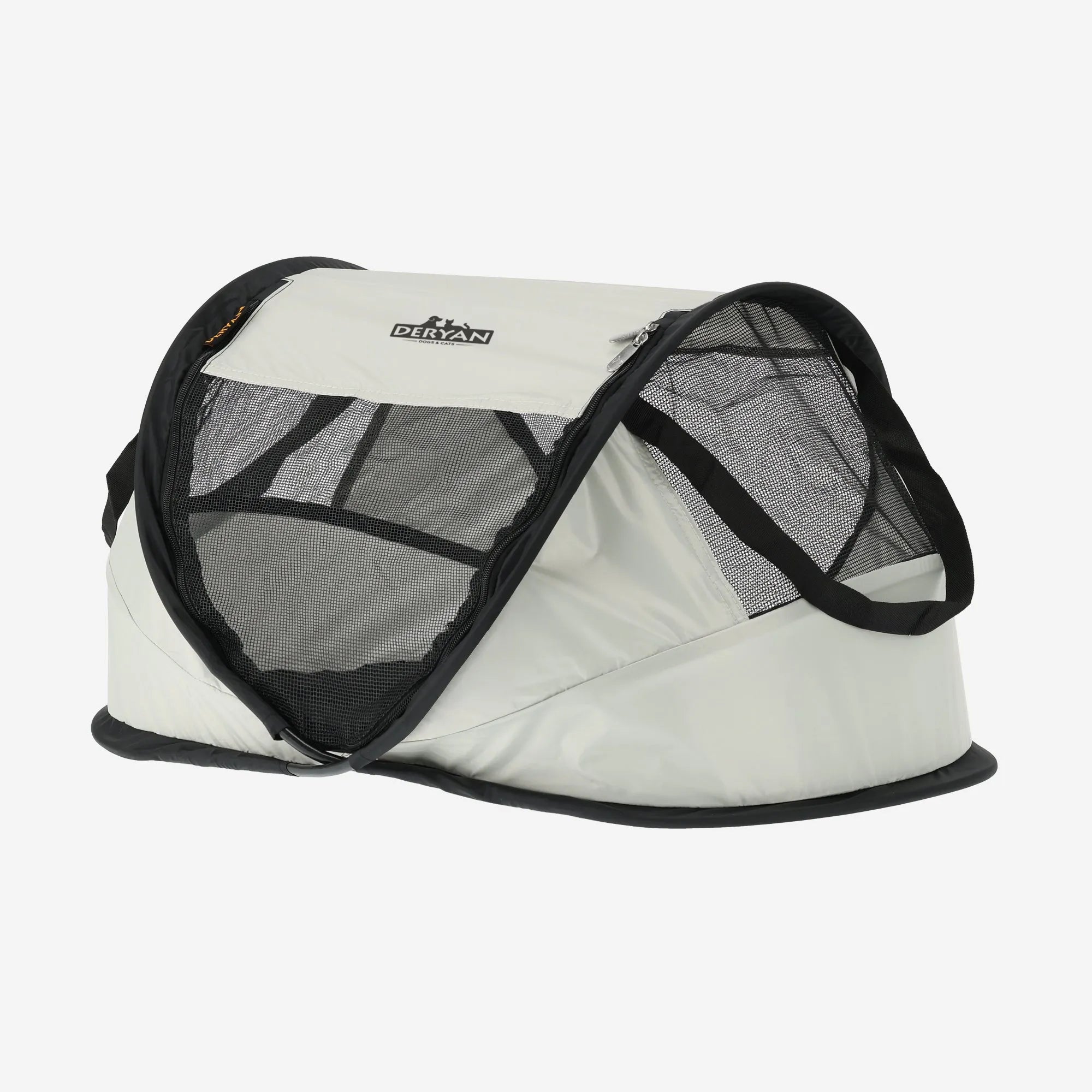 Deryan Dogs & Cats - Luxe Pop-Up Pet Travel-Cot - Hondenren - Pop-up systeem - Opvouwbare bench - Extra dik gaas - Small