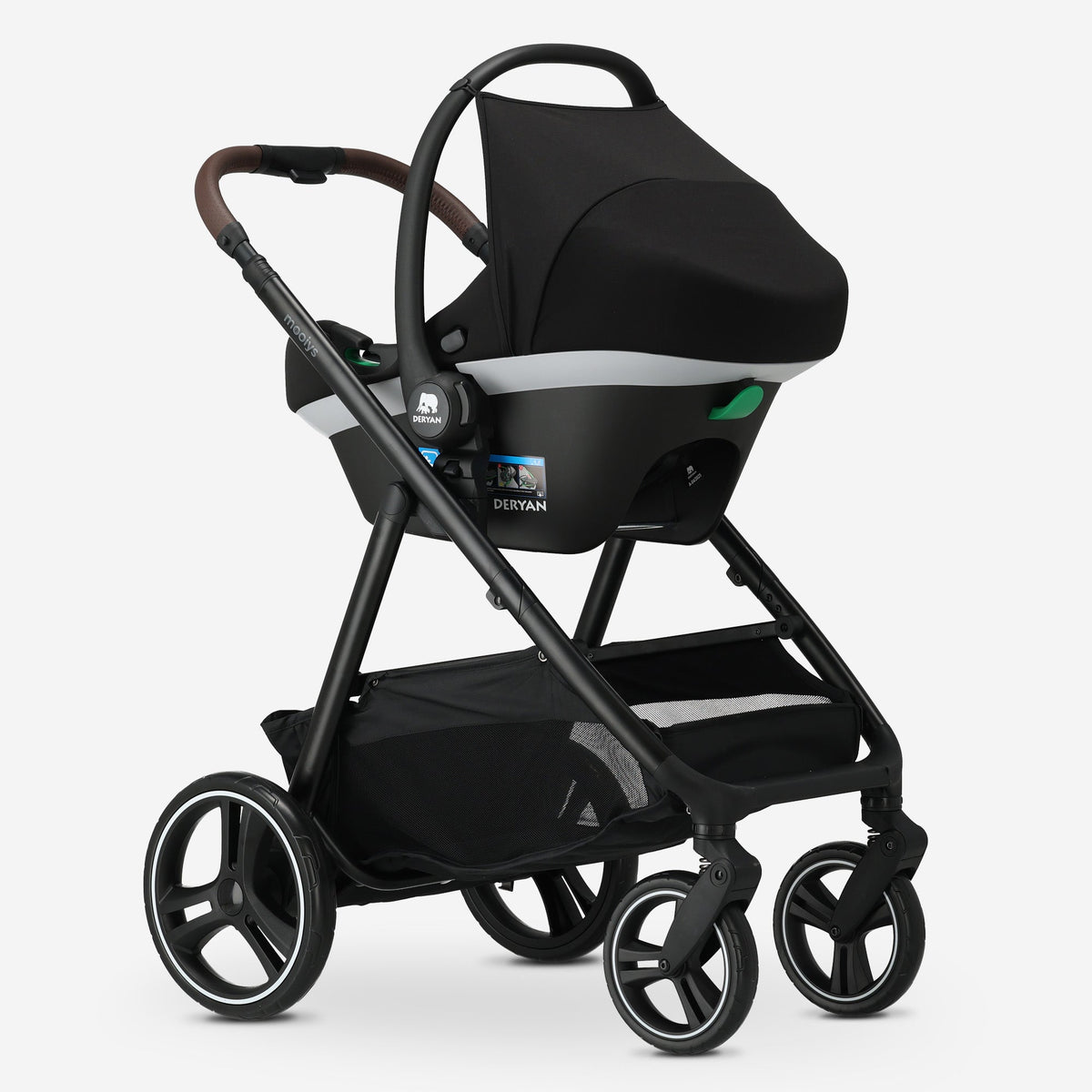 Mooiys Luca Kinderwagen 3in1 - Multi functionele Kinderwagen - inclusief autostoel - Nougat