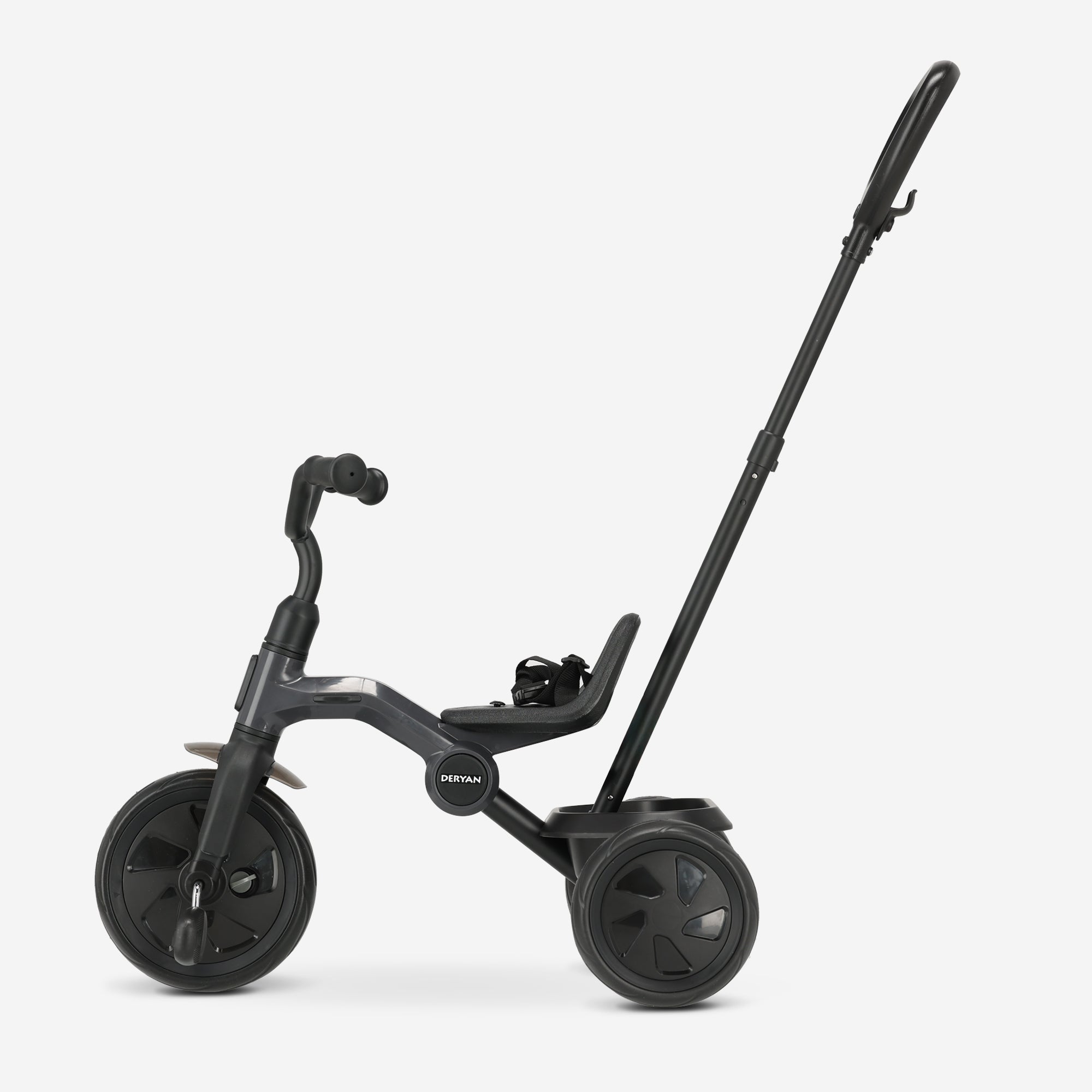 Drifter Driewieler met duwstang Zwart