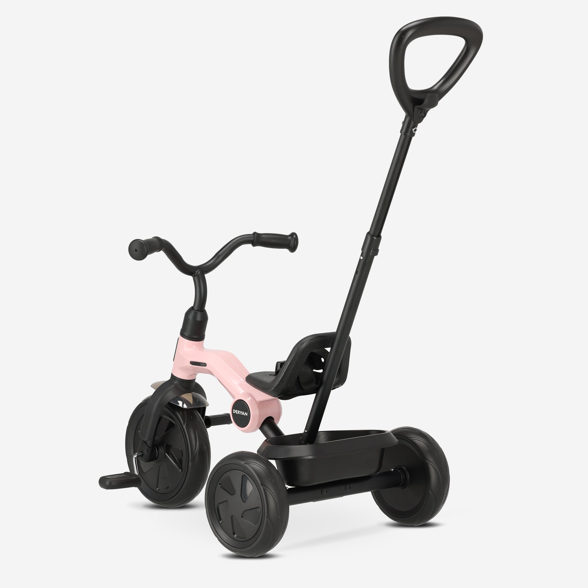 Drifter Driewieler met duwstang Roze