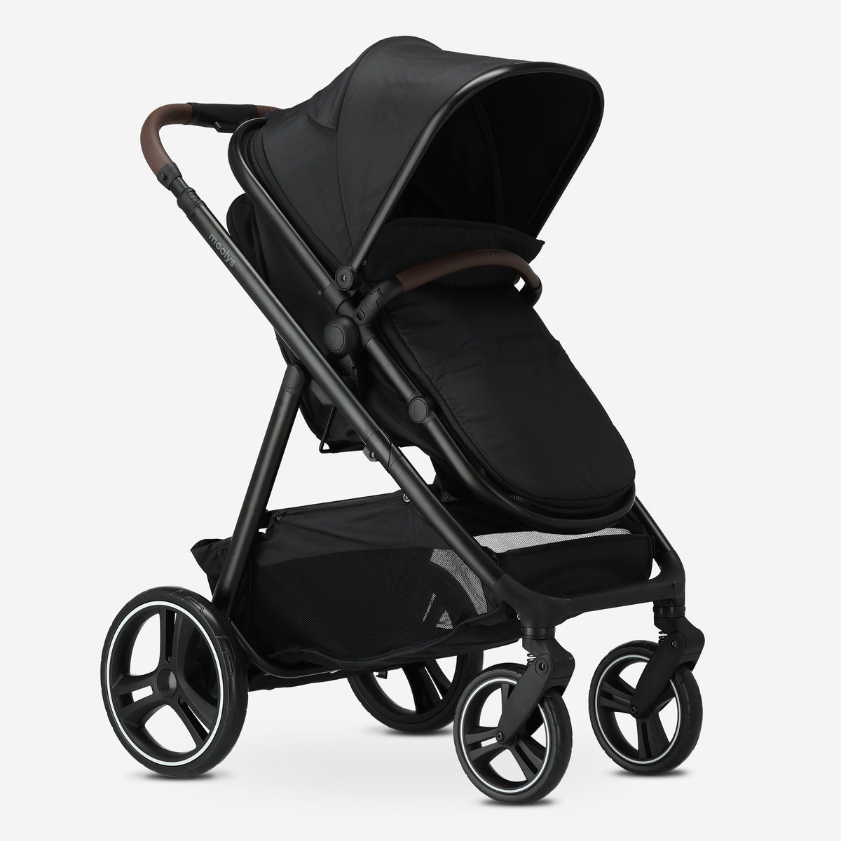Mooiys Luca Kinderwagen 3in1 - Multi functionele Kinderwagen - inclusief autostoel - Zwart