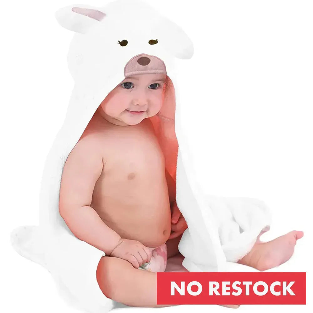 Konijn roze multifunctionele baby fleece wikkeldeken 75x100 cm met capuchon zachte polyester fleece
