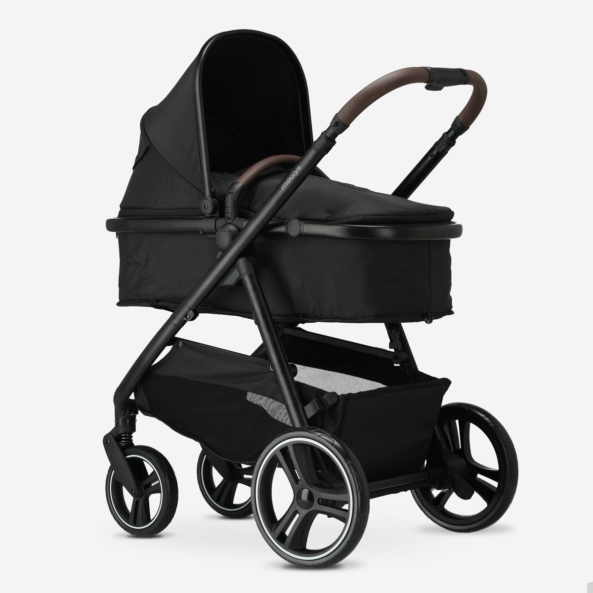 Mooiys Luca Kinderwagen 3in1 - Multi functionele Kinderwagen - inclusief autostoel - Zwart