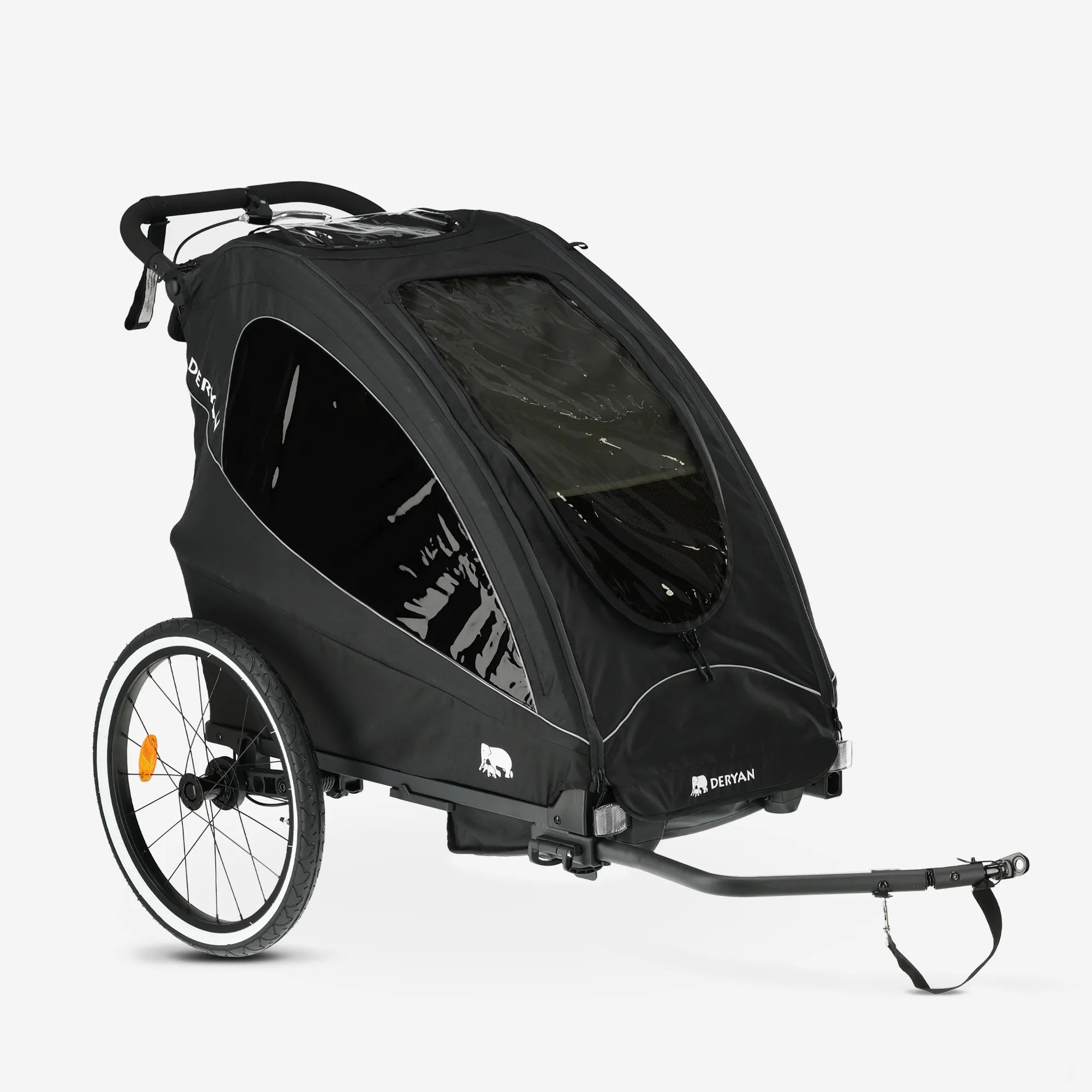 Luxe Fietskar - fietskar en wandelwagen en hardloopkinderwagen - 1 persoons