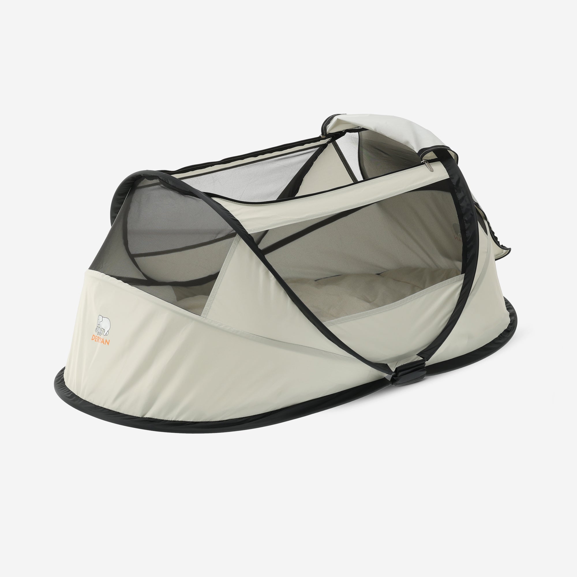 BabyBox baby tentje Campingbedje + katoenen dekje - Ivory