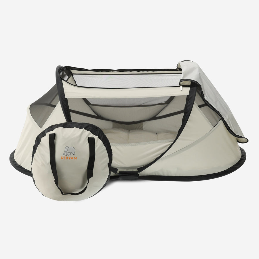 BabyBox baby tentje Campingbedje + katoenen dekje - Ivory