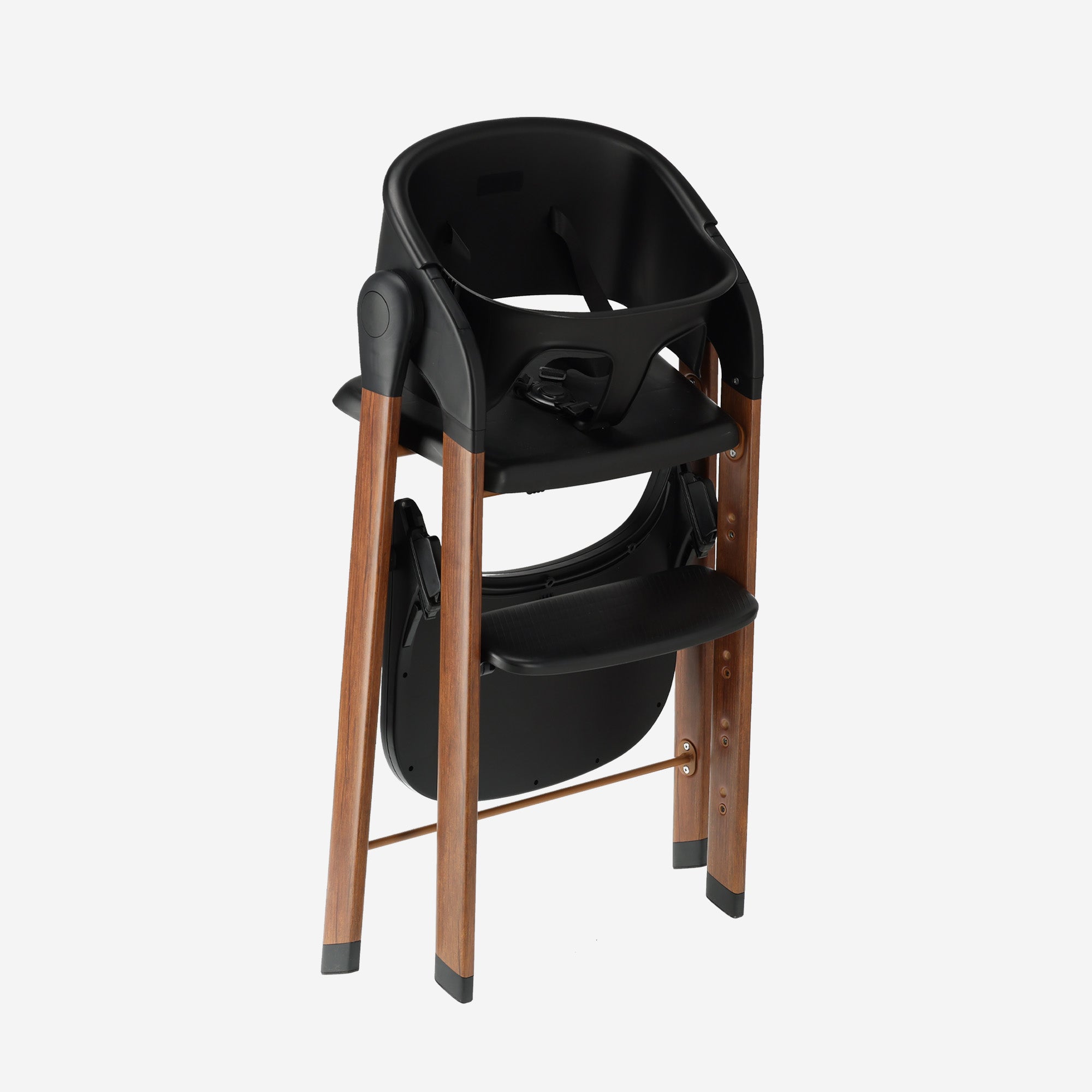 Luxe Kinderstoel Zwart / Hout