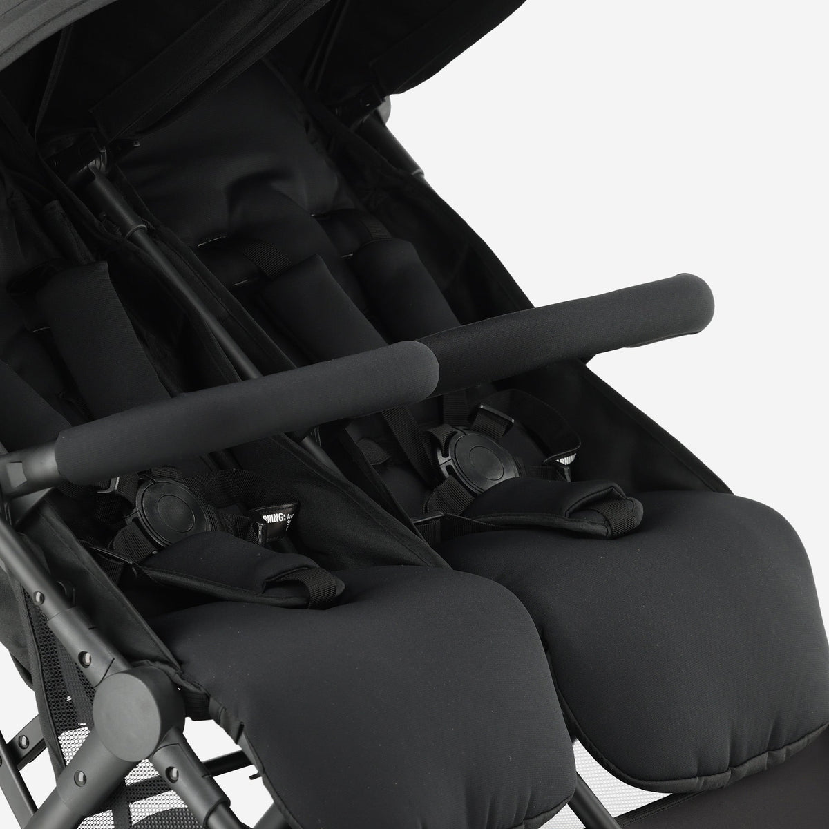 Mooiys Tess Twin Duo Buggy - Inclusief regenhoes - Inclusief Draagtas - Zwart