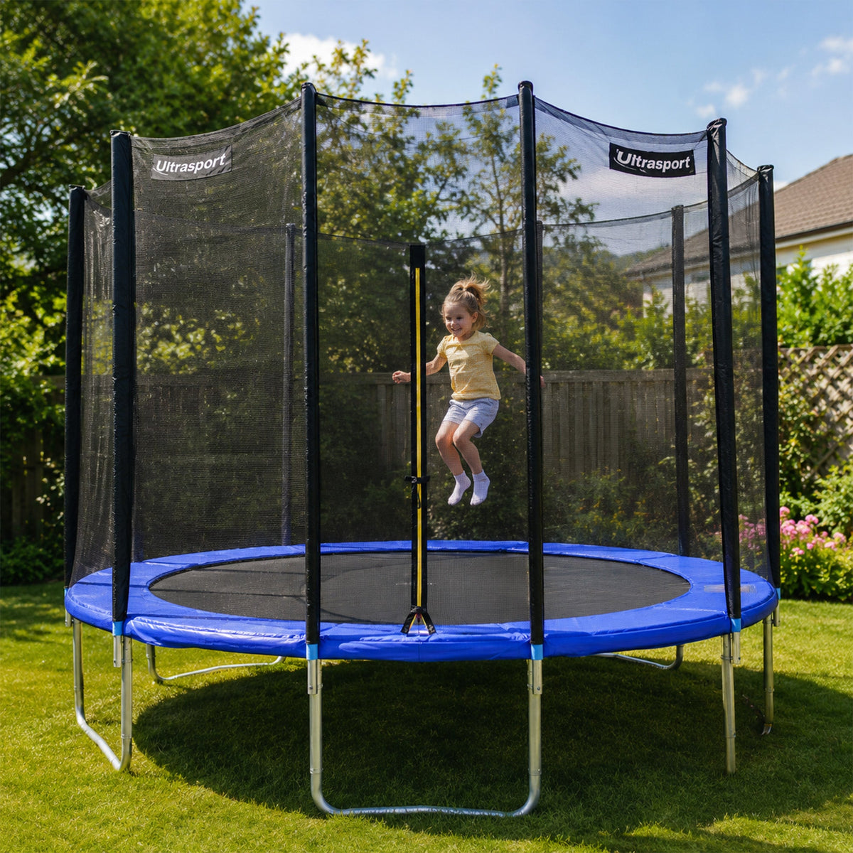 Ultrasport Trampolinerand 305 cm - Beschermrand Trampoline - Blauw