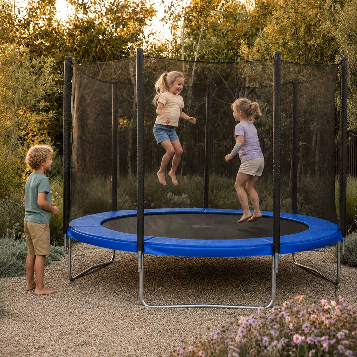 Ultrasport Trampolinerand 305 cm - Beschermrand Trampoline - Blauw