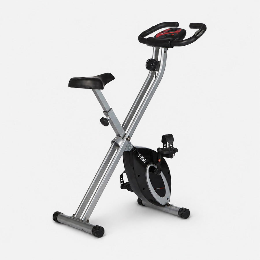 Ultrasport F-Bike Opvouwbare Hometrainer – 8 Weerstandsniveaus – LCD-Display – Hartslagmeting – Zwart/Zilver