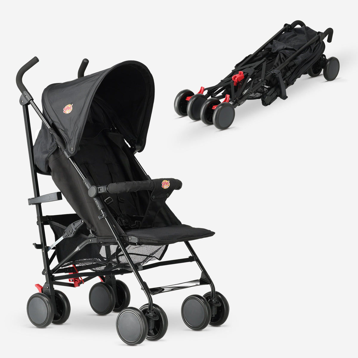 Paraplu Buggy - Verstelbare Buggy - Tot 15 kg - Zwart