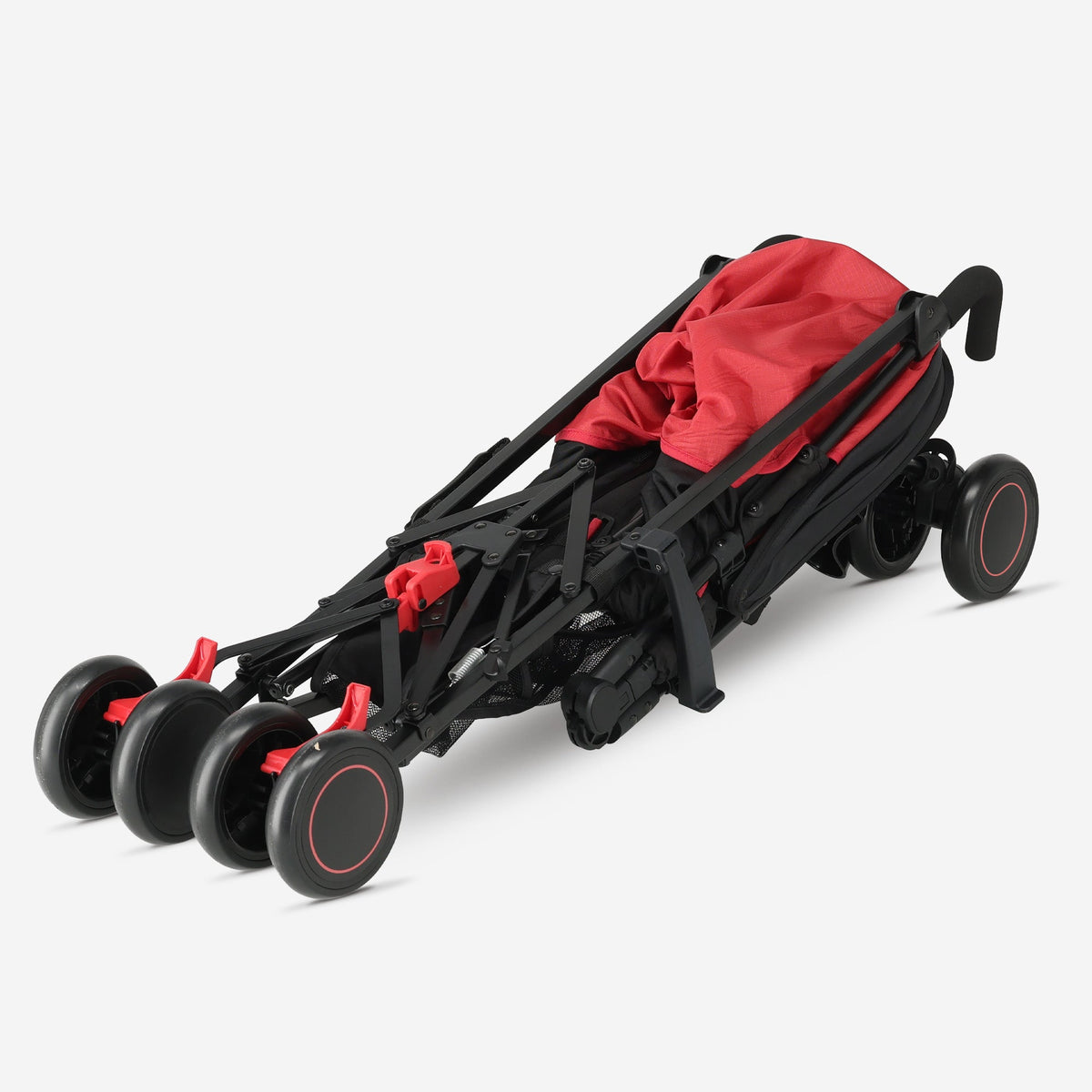 Paraplu Buggy - Verstelbare Buggy - Tot 15 kg - Grijs/Rood