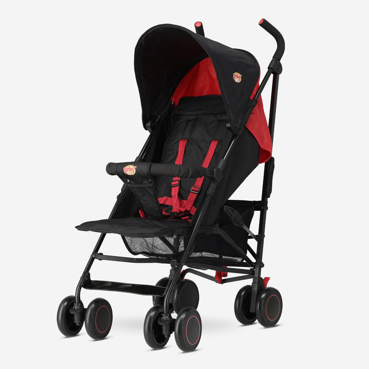 Paraplu Buggy - Verstelbare Buggy - Tot 15 kg - Grijs/Rood