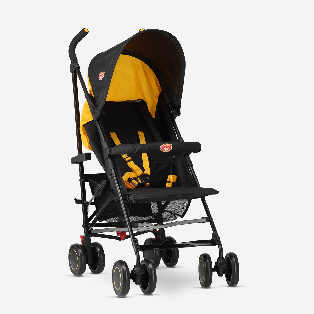 Paraplu Buggy - Verstelbare Buggy - Tot 15 kg - Grijs/Geel