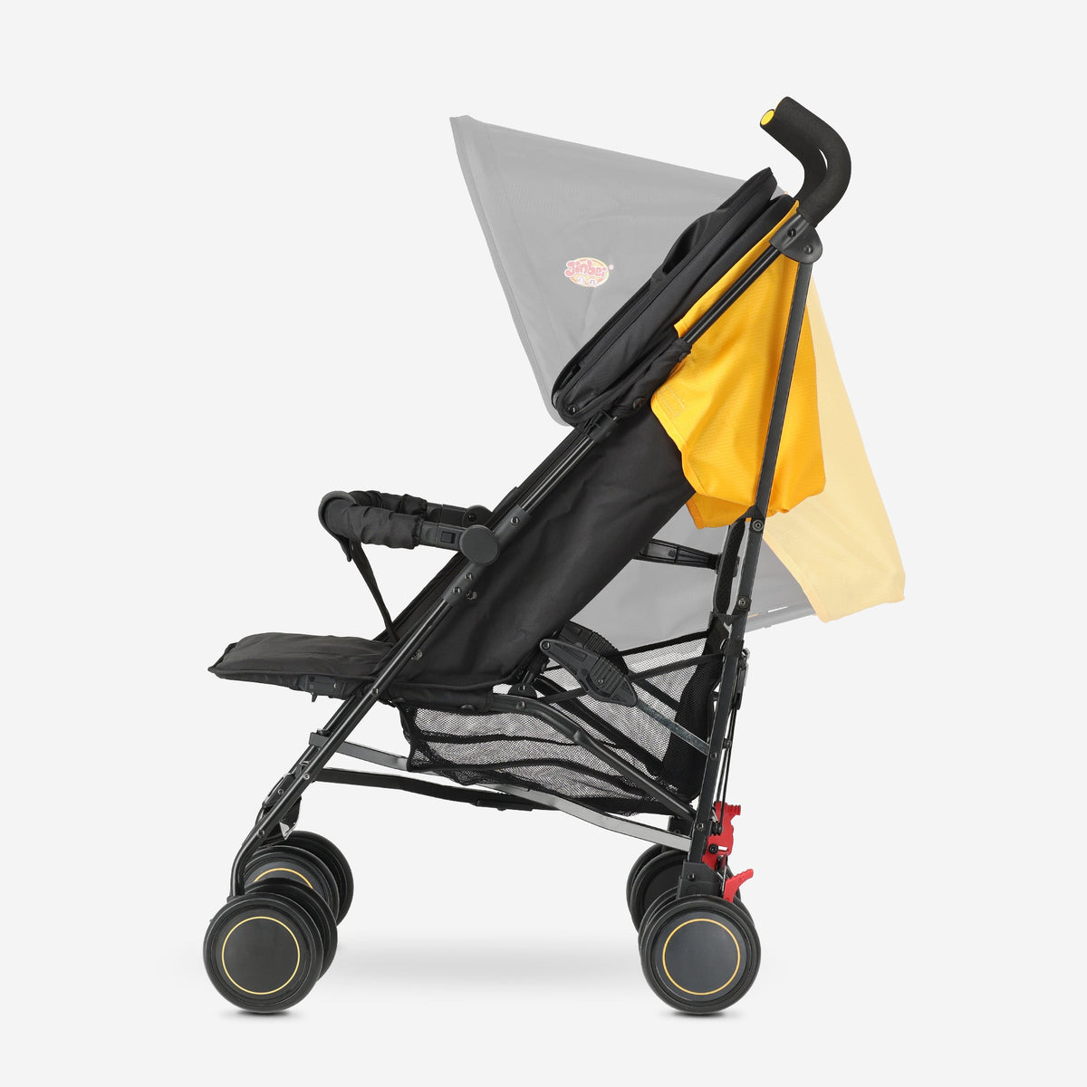 Paraplu Buggy - Verstelbare Buggy - Tot 15 kg - Grijs/Geel