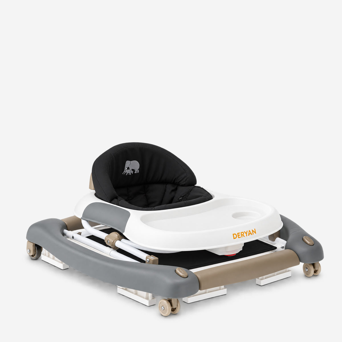 4-in-1 Loopstoel Zwart & Bruin