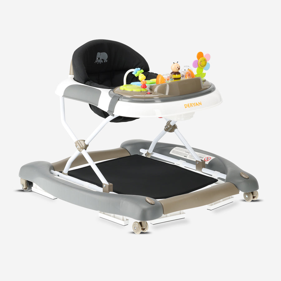 4-in-1 Loopstoel Zwart & Bruin