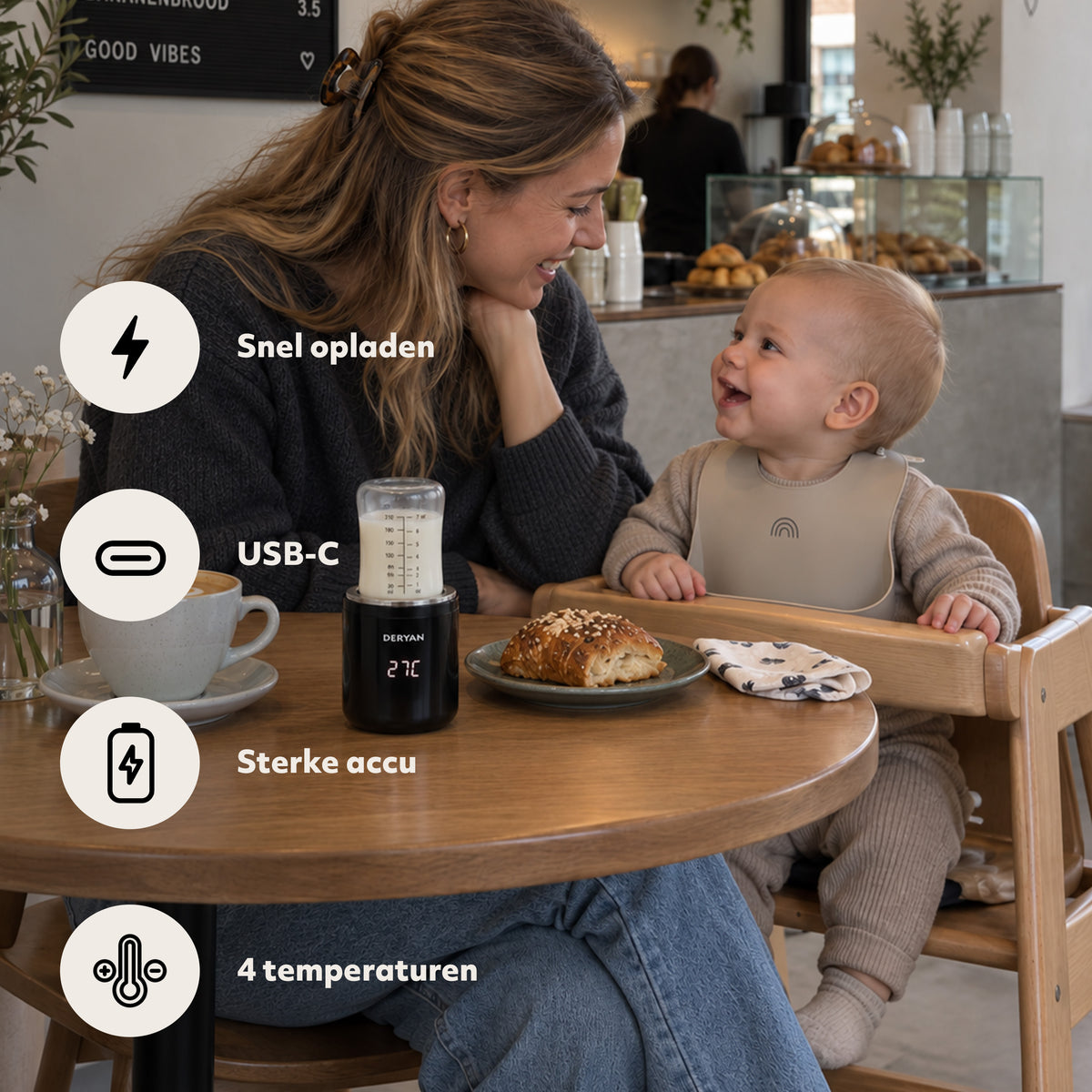 Bottle-In Flessenwarmer - Zwart