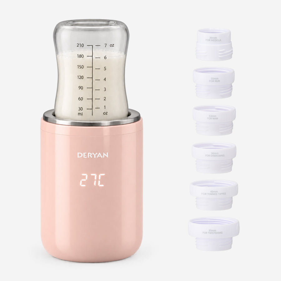 Draagbare Baby Flessenwarmer - Roze