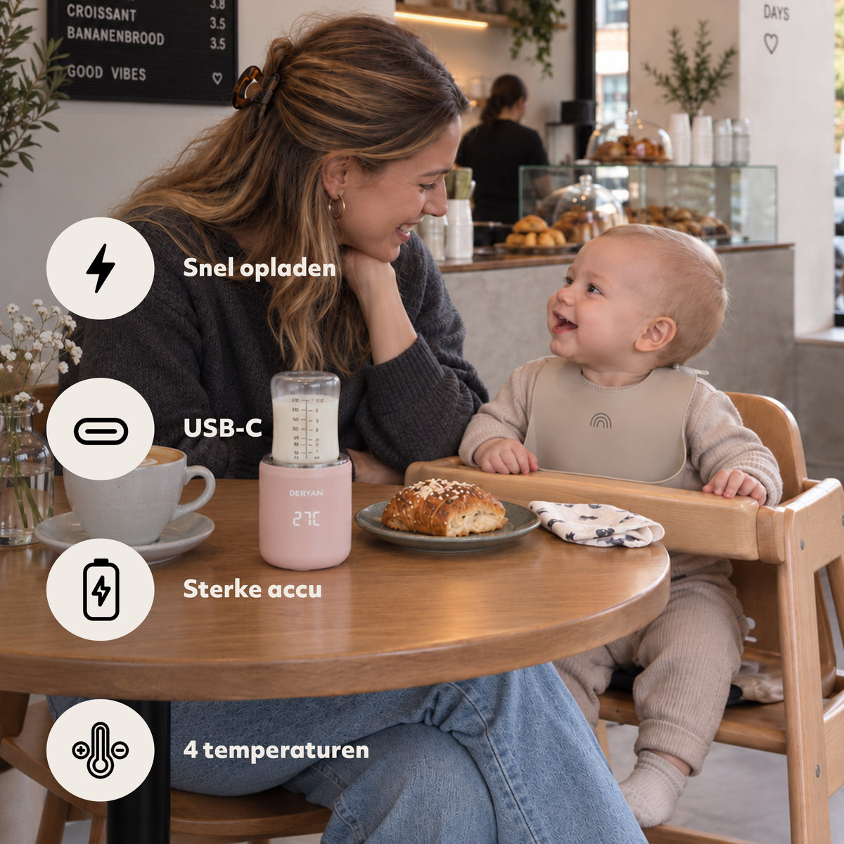 Bottle-In Flessenwarmer - Roze
