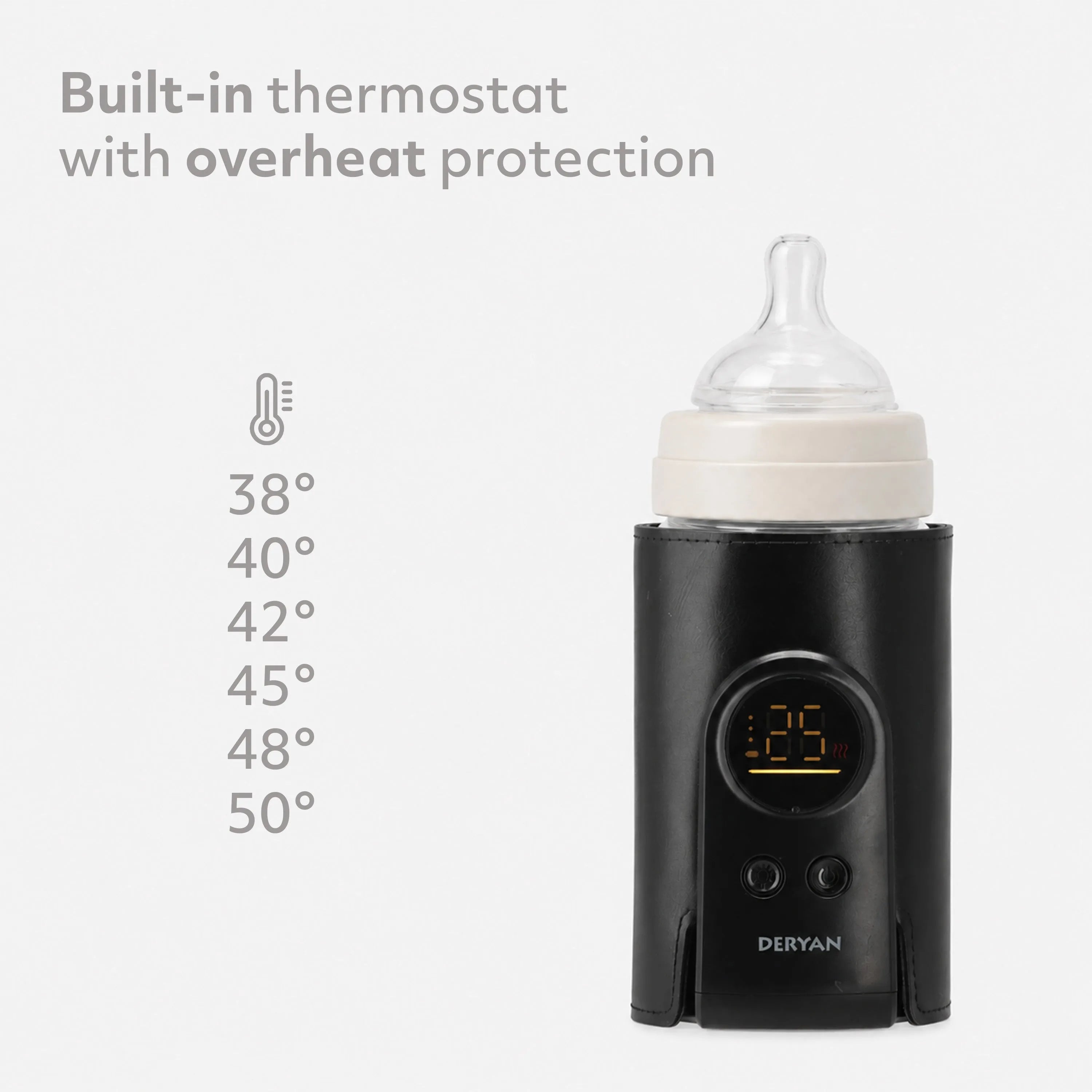 Draagbare Sleeve Flessenwarmer - Zwart
