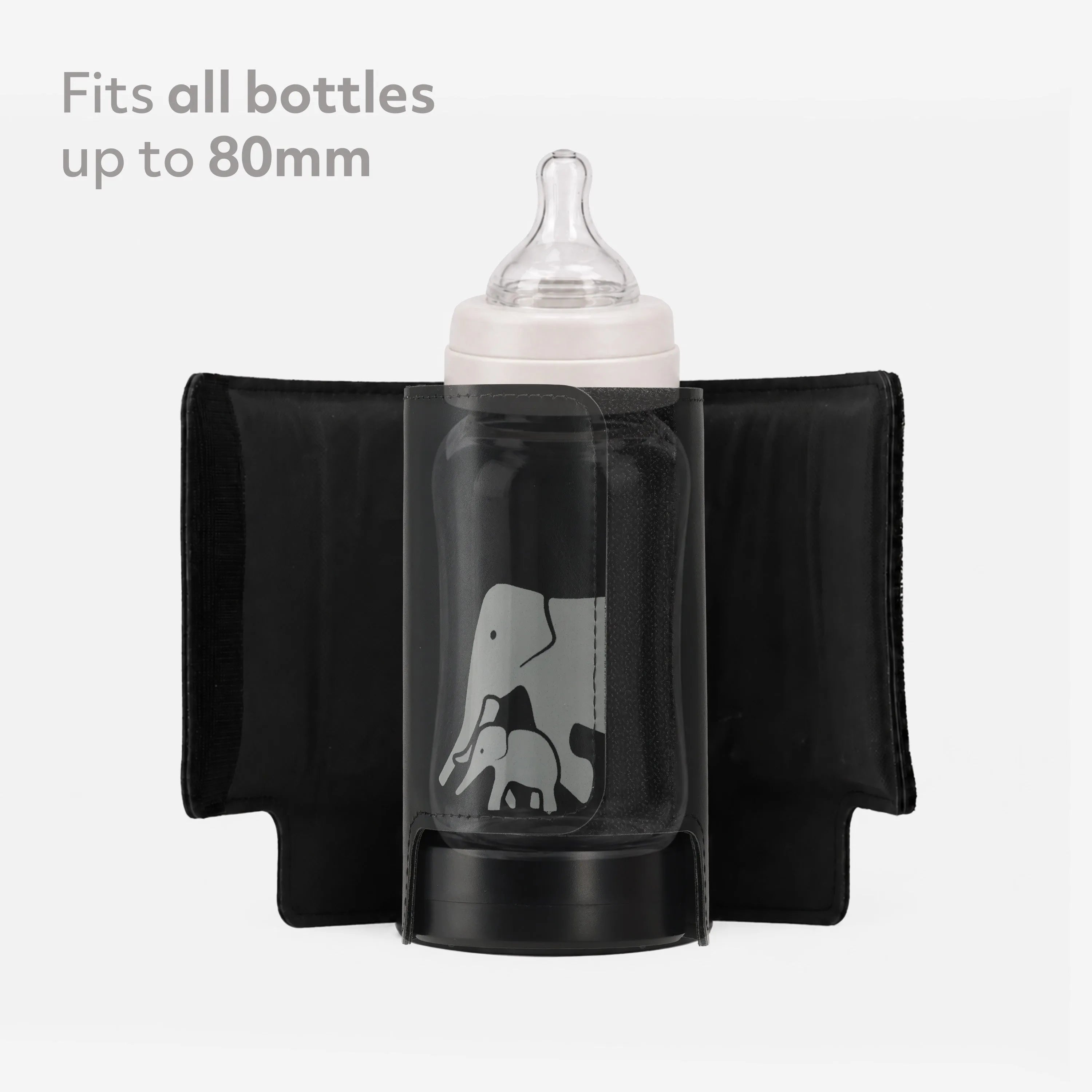 Draagbare Sleeve Flessenwarmer - Zwart