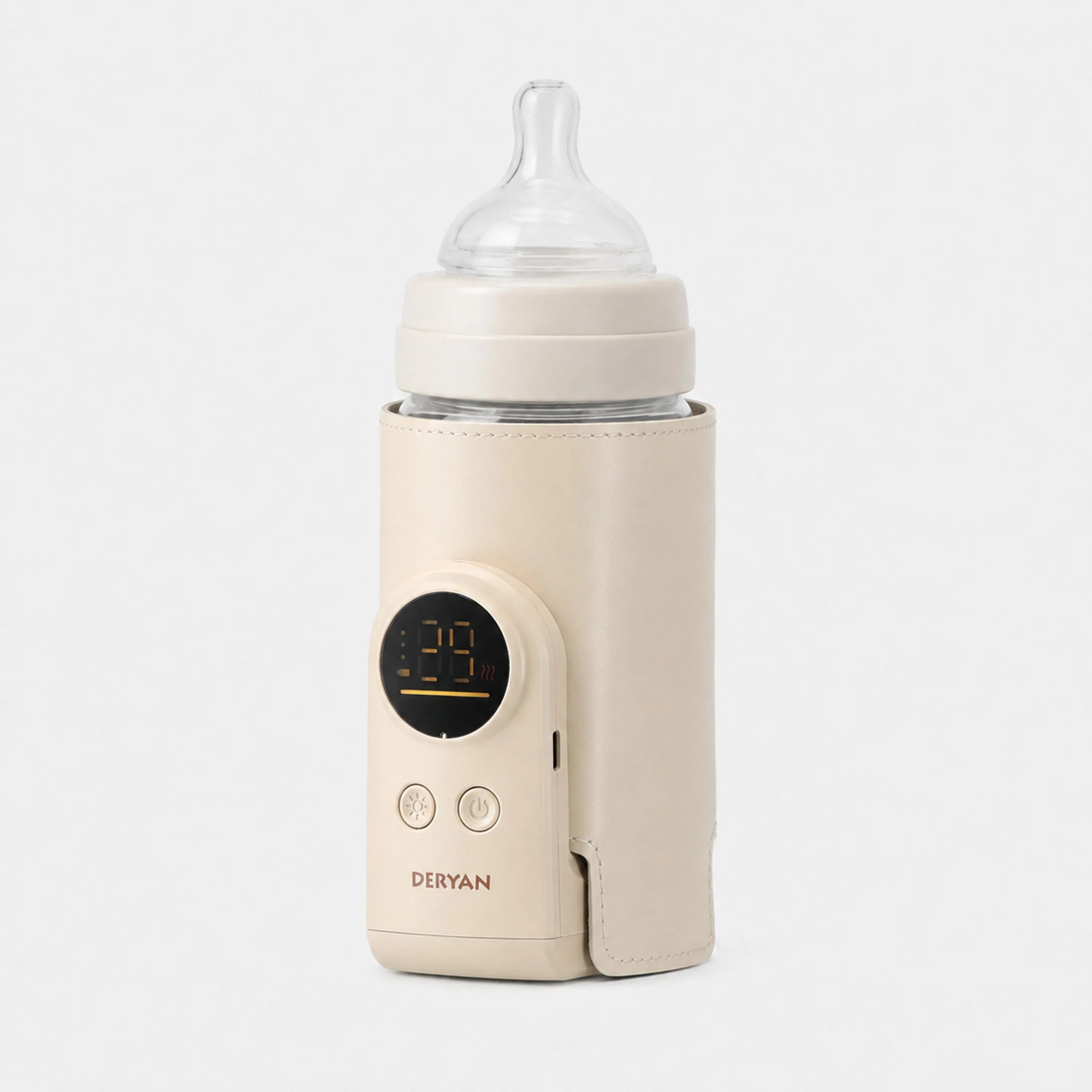 Draagbare Sleeve Flessenwarmer  - Cream